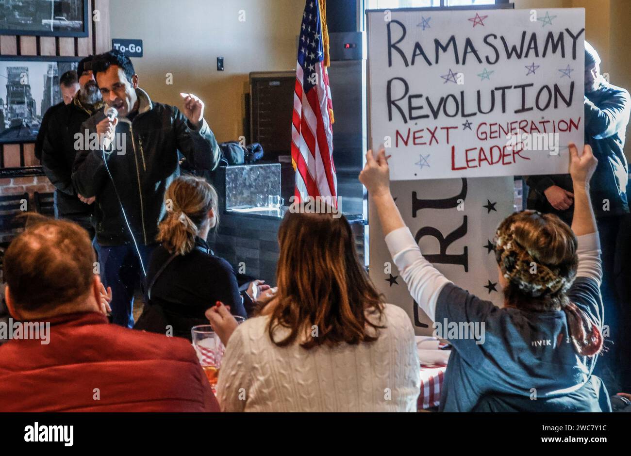 Ankeny, United States. 14th Jan, 2024. Republican presidential