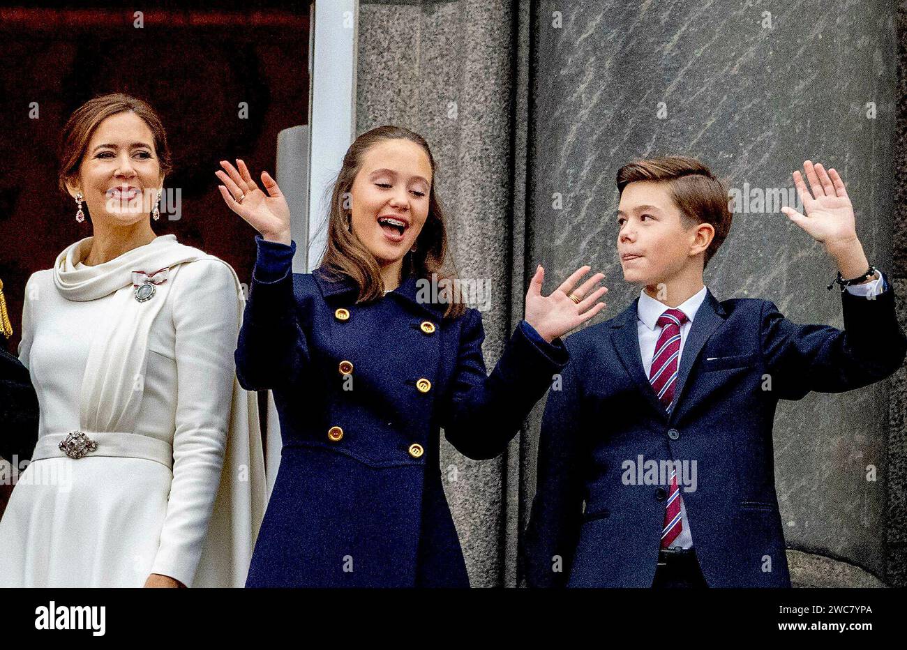 Proclamation of King Frederik X of Denmark Queen Mary, Prince Vincent ...