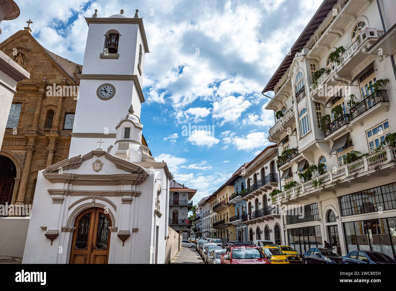 Casco Viejo Panama City Colonial style Stock Photo