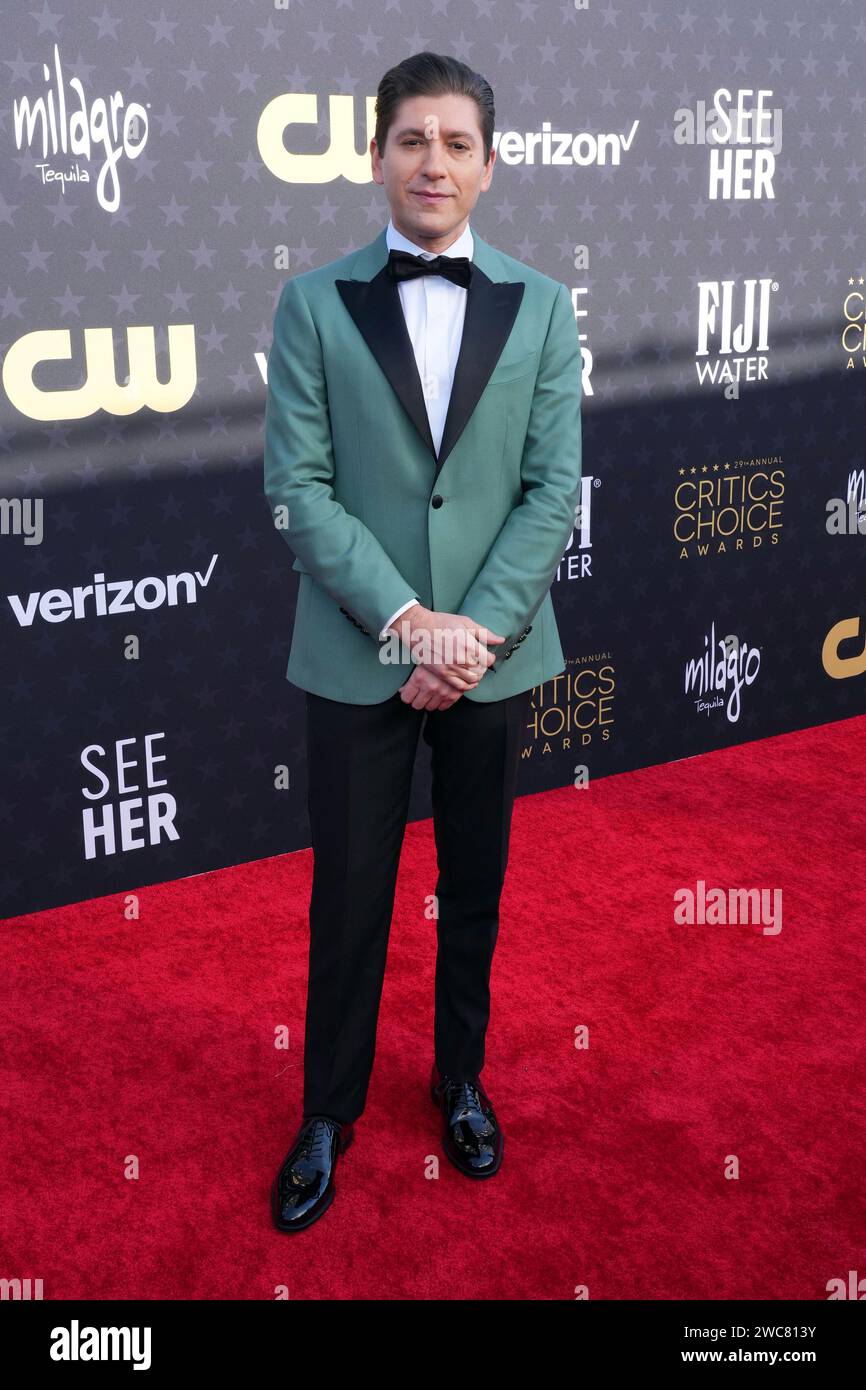 Michael Zegen arrives at the 29th Critics Choice Awards on Sunday, Jan ...