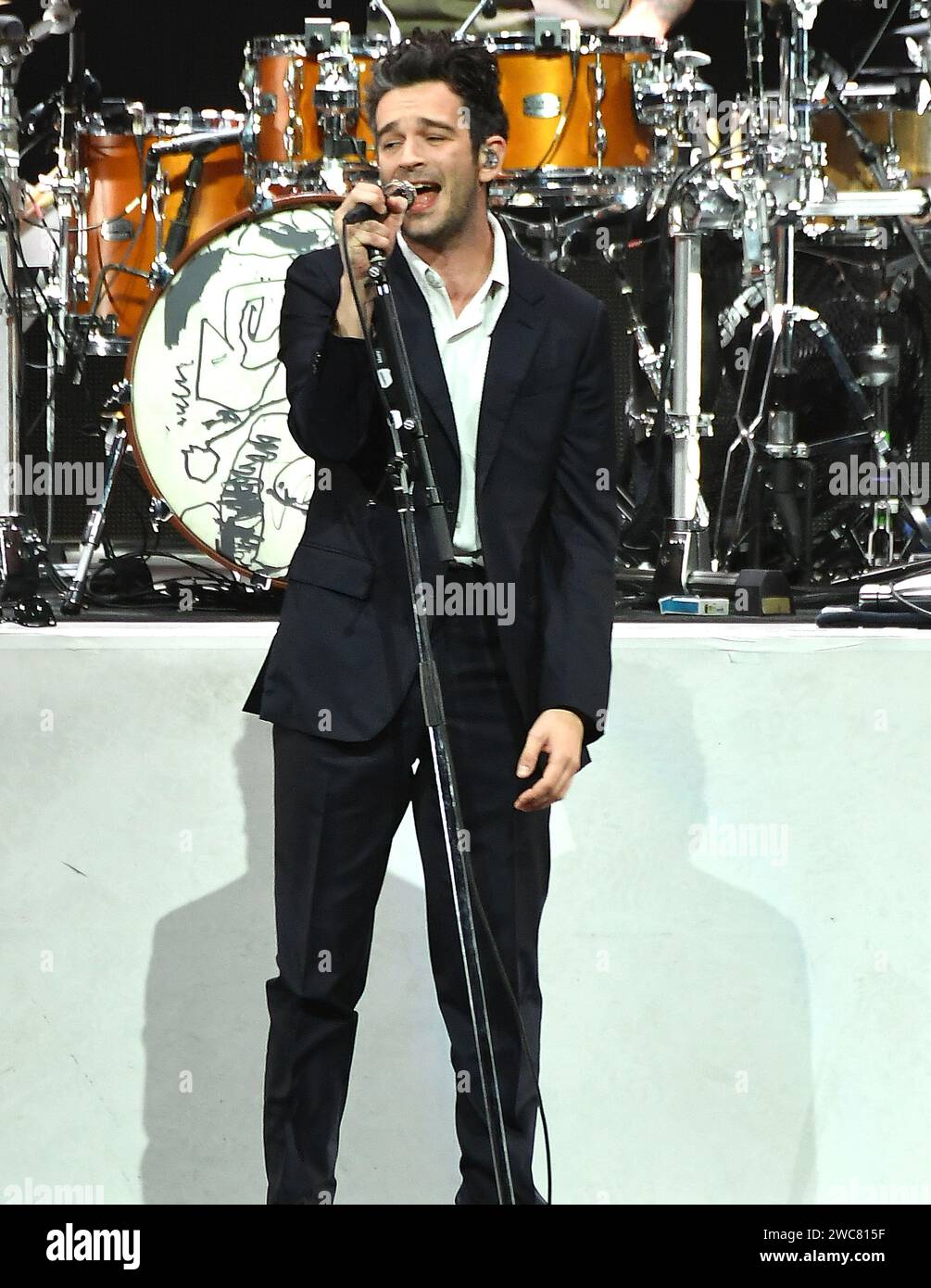 The 1975 Matty Healy performs onstage at the 2024 iHeartRadio ALTer