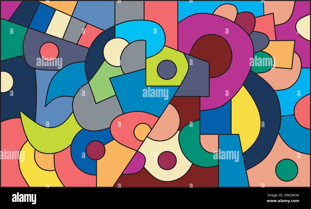 colorful abstract art Stock Vector Image & Art - Alamy
