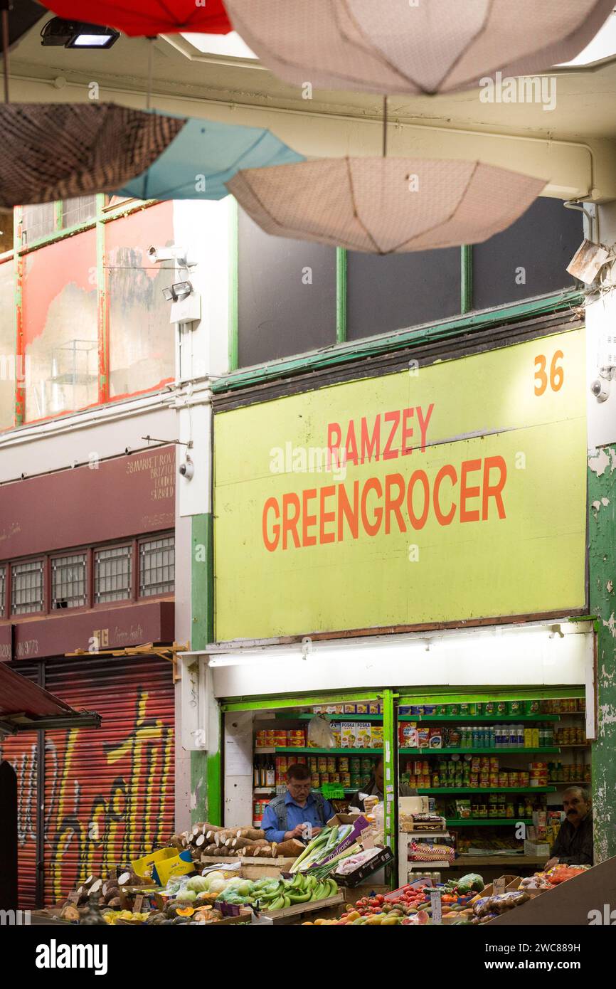 Ramsey Greengrocer Lambeth Brixton Stock Photo