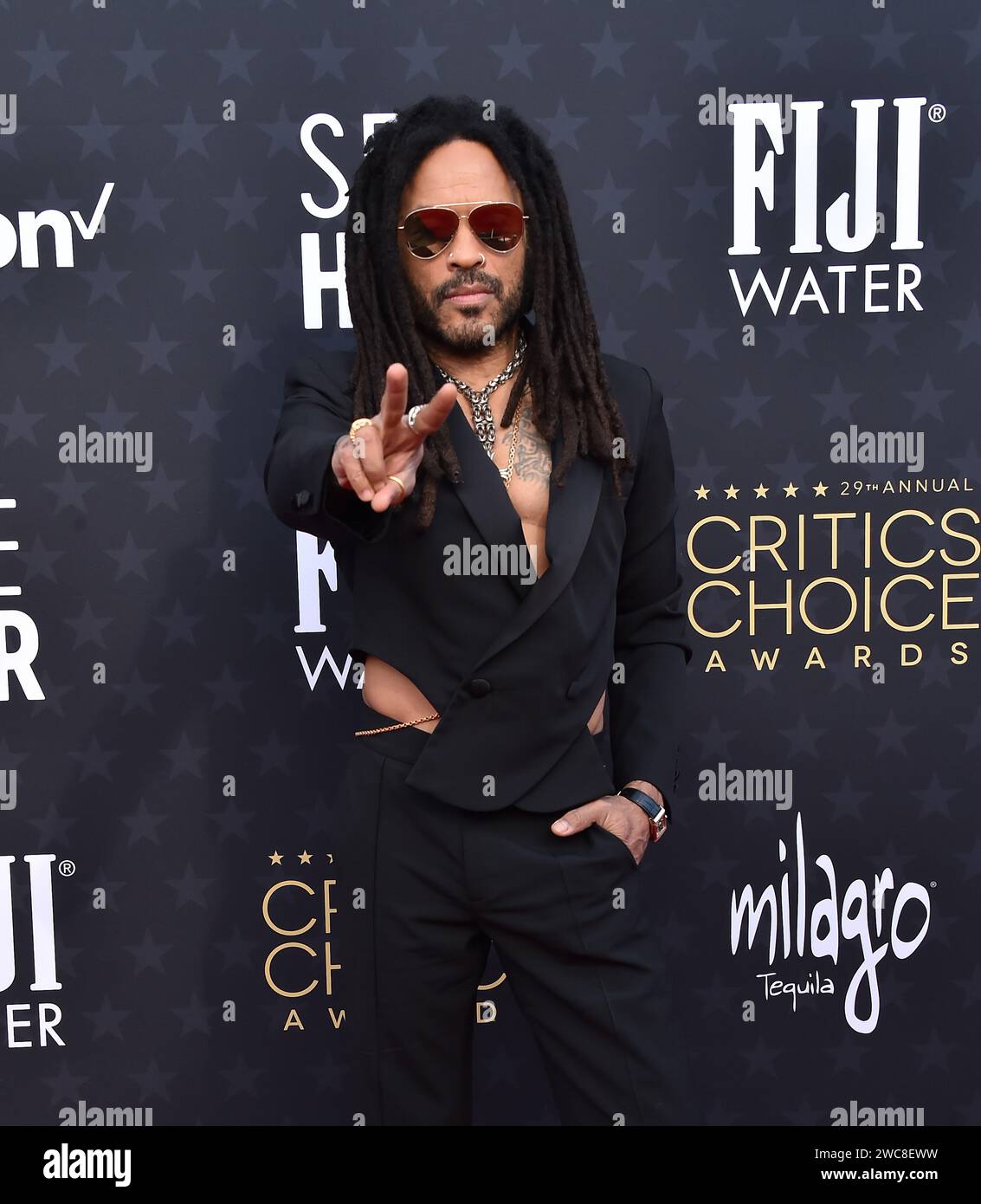  Santa Monica, USA. 14th Jan, 2024. Lenny Kravitz arriving at the 29th 