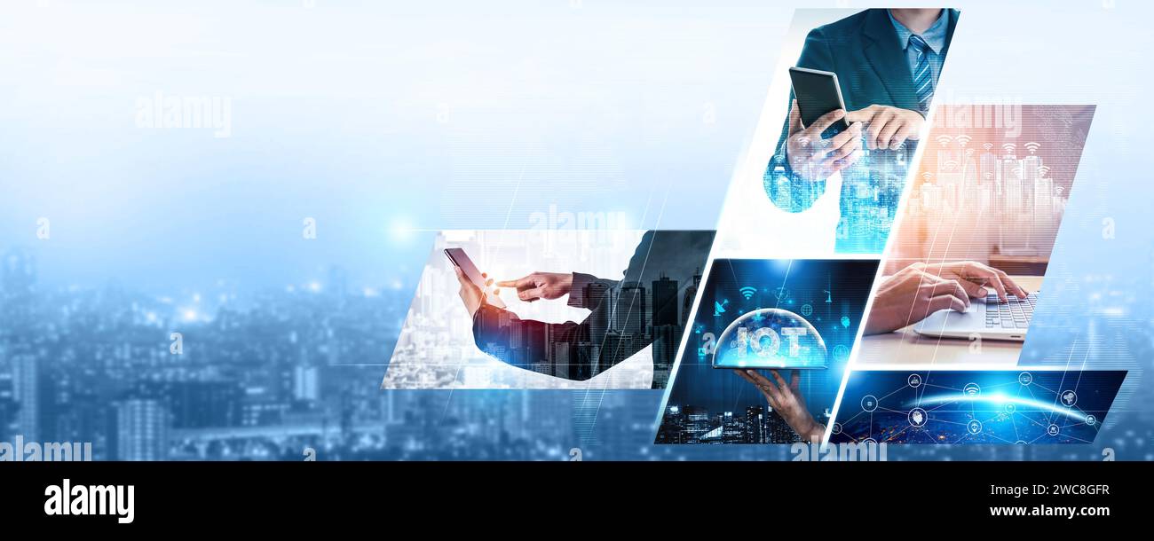 Communication technology , smart connection IOT and people network ...