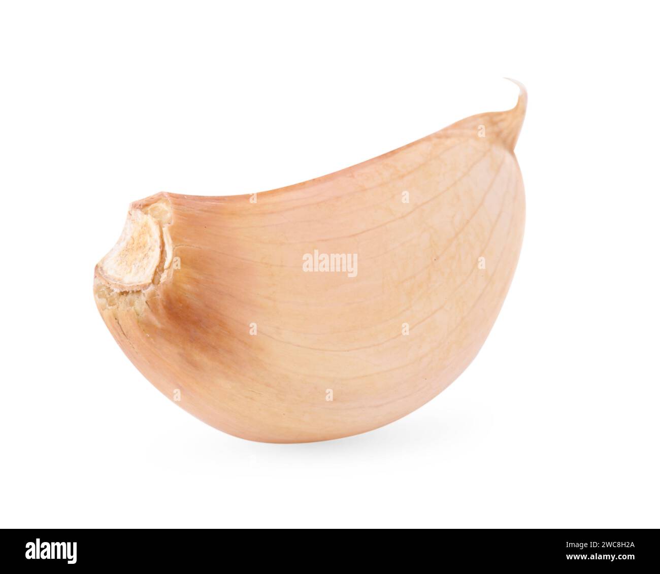 One clove of garlic isolated on white Stock Photo - Alamy