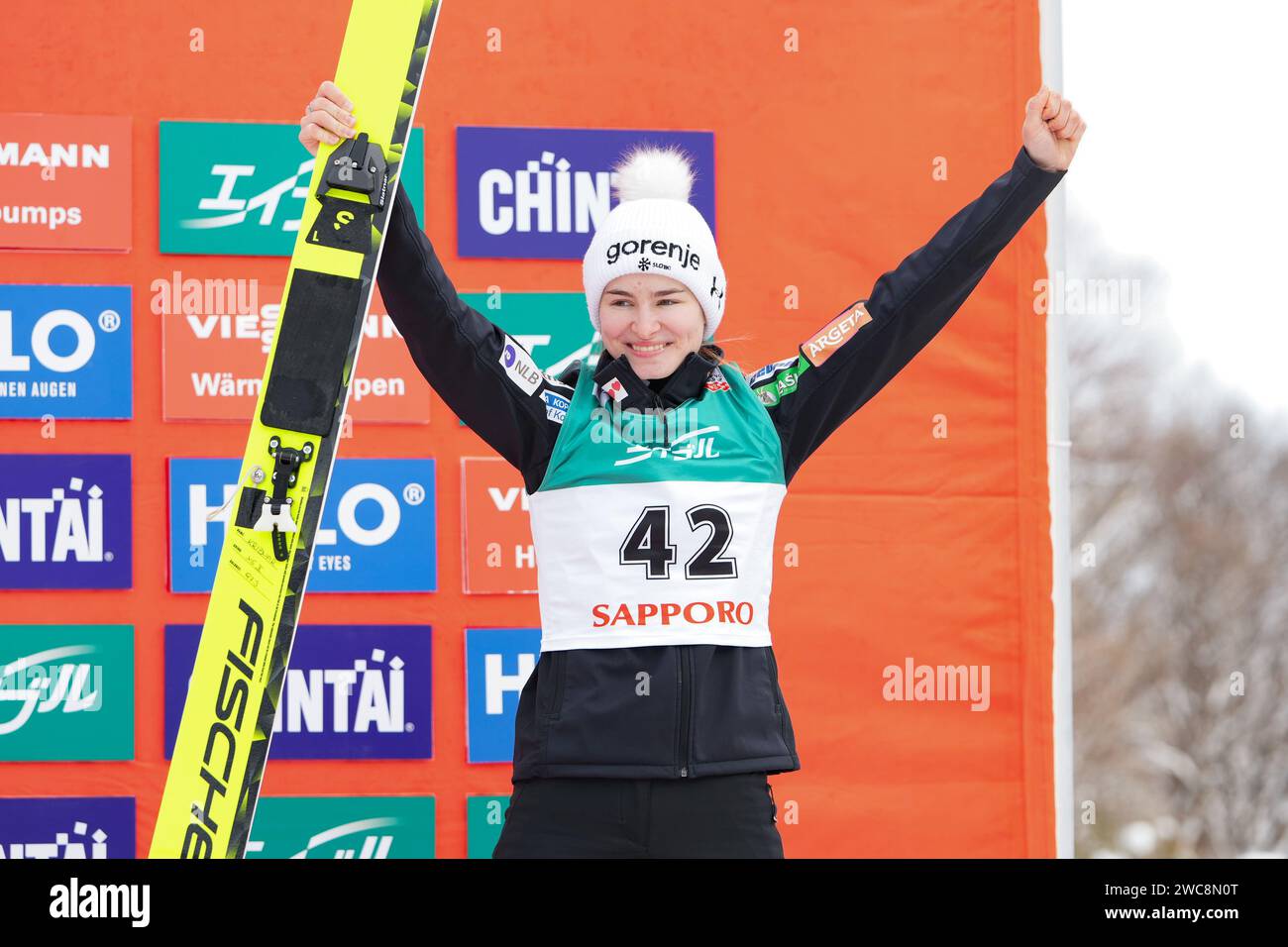 Sapporo, Hokkaido, Japan. 14th Jan, 2025. Nika Kriznar (SLO) Ski