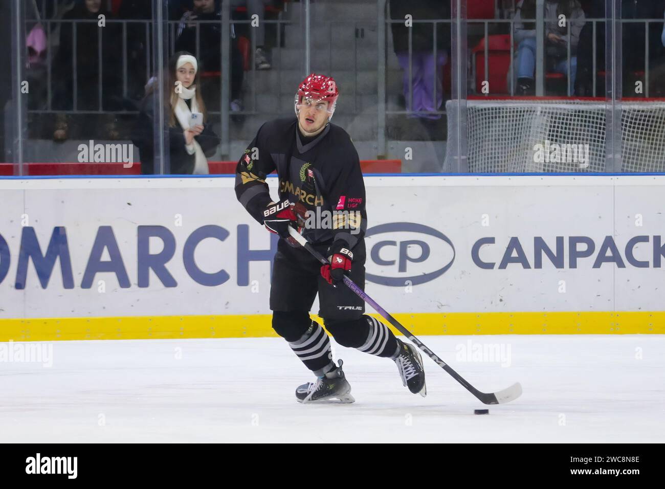 Krakow, Poland. 14th Jan, 2024. Daniel Krenzelok of Cracovia in action