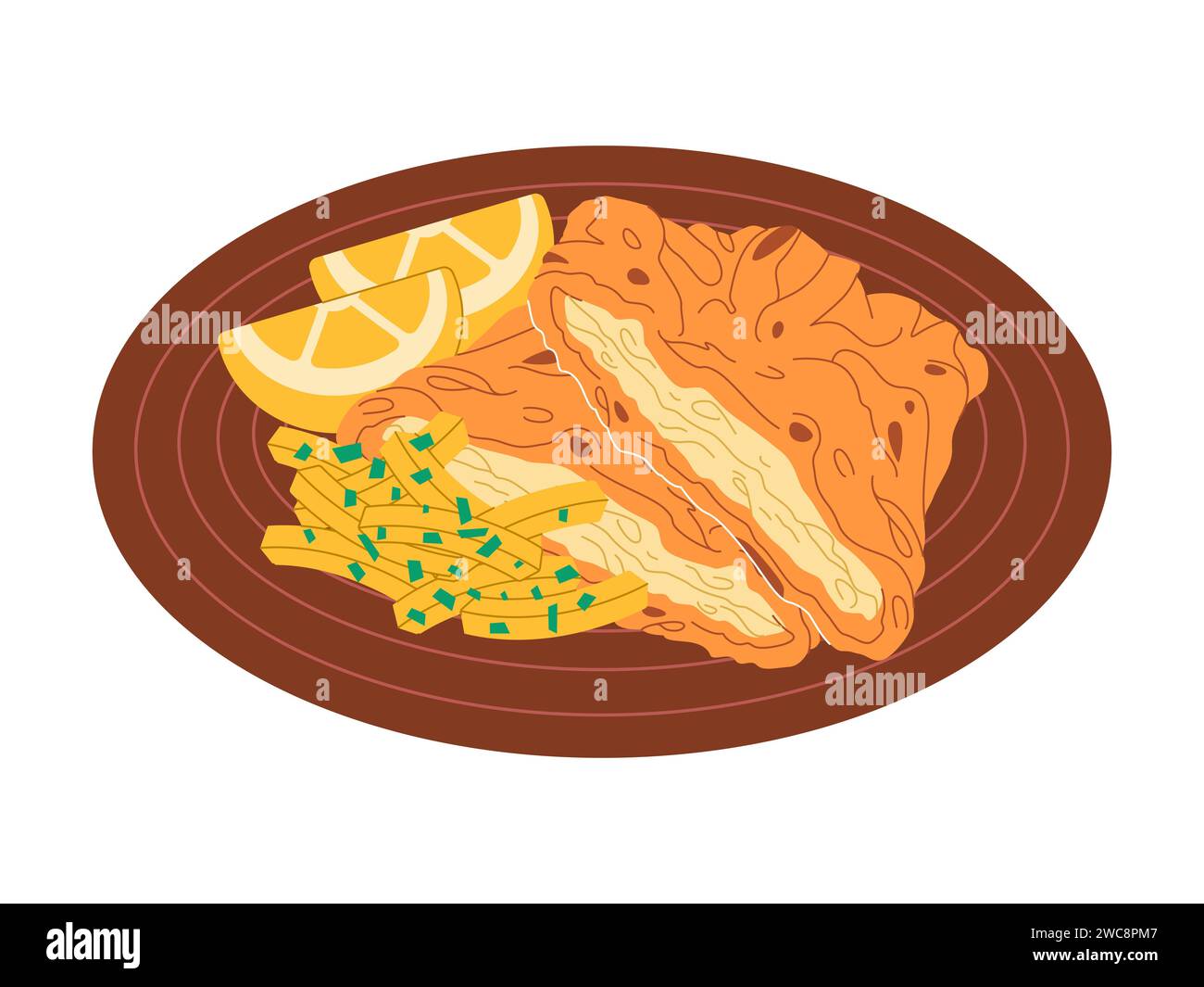 plate wiener schnitzel austria food made from meat fried crunchy have ...