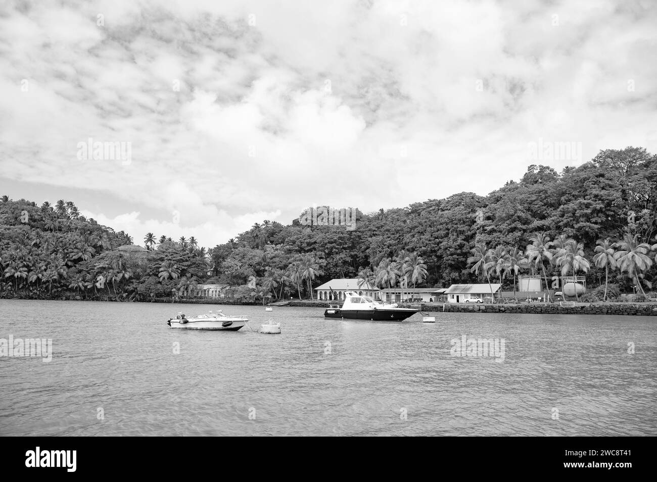 image of seaside landscape with yacht. seaside landscape with yacht ...