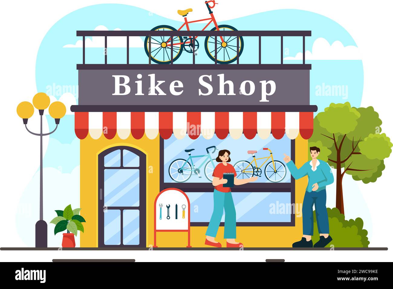 Outdoor sport shop Stock Vector Images Alamy