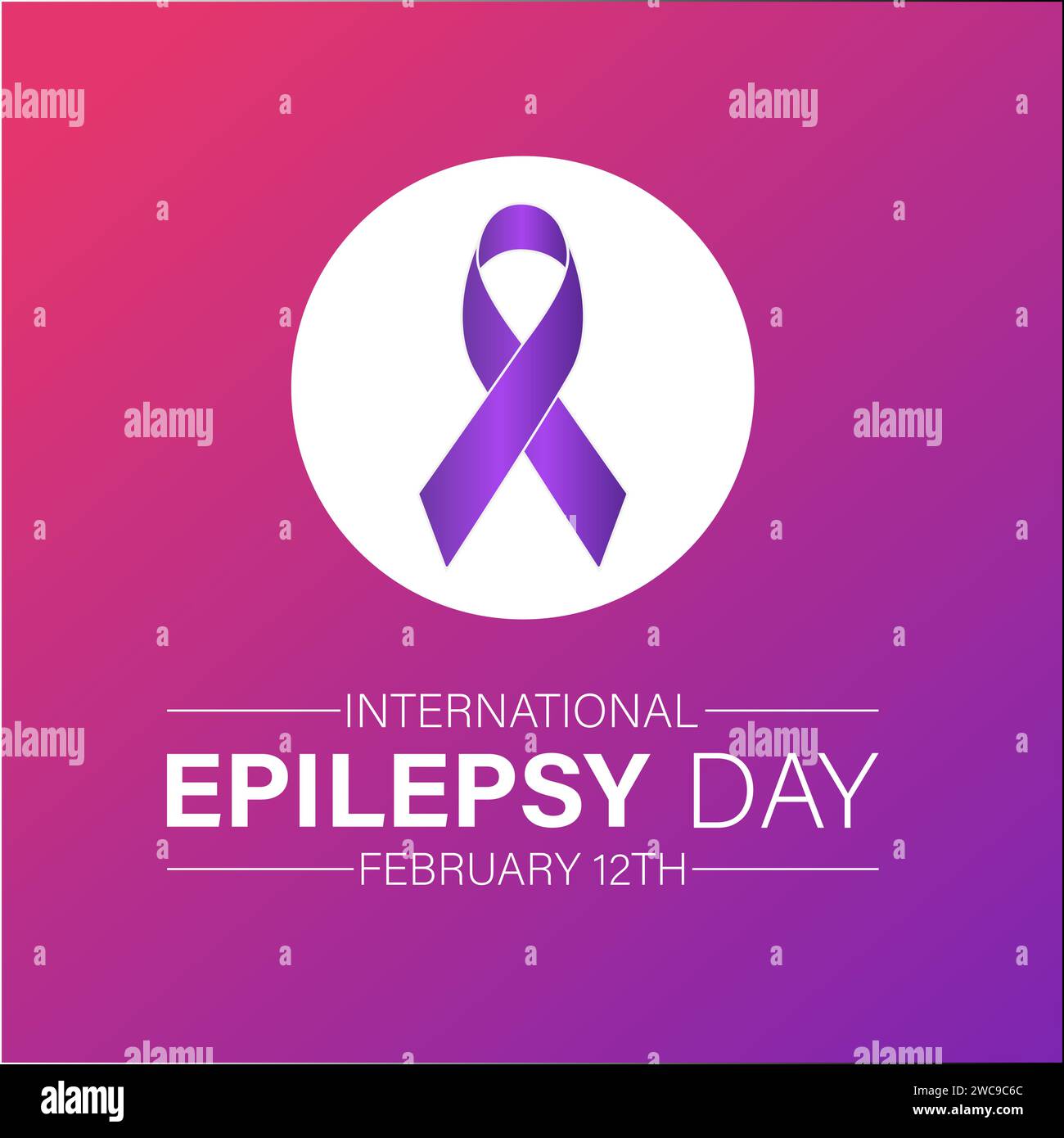 International Epilepsy Day observed every year on february 12. Vector ...