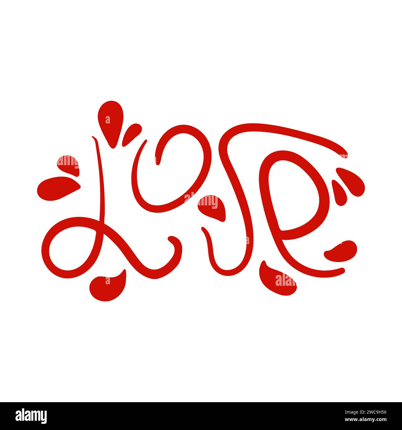 Lettering love inscription. Hand-drawn text Stock Vector Image & Art ...