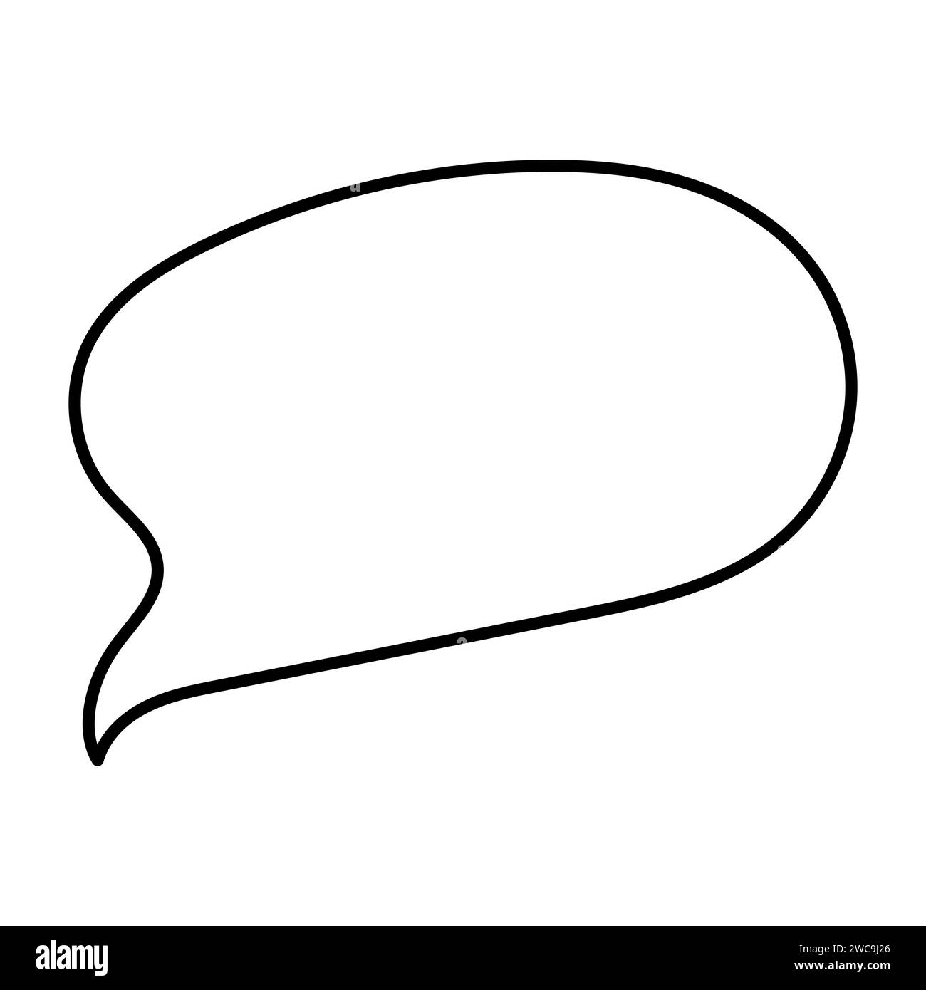 thought cloud ideas line doodle coloring flat element icon Vector ...