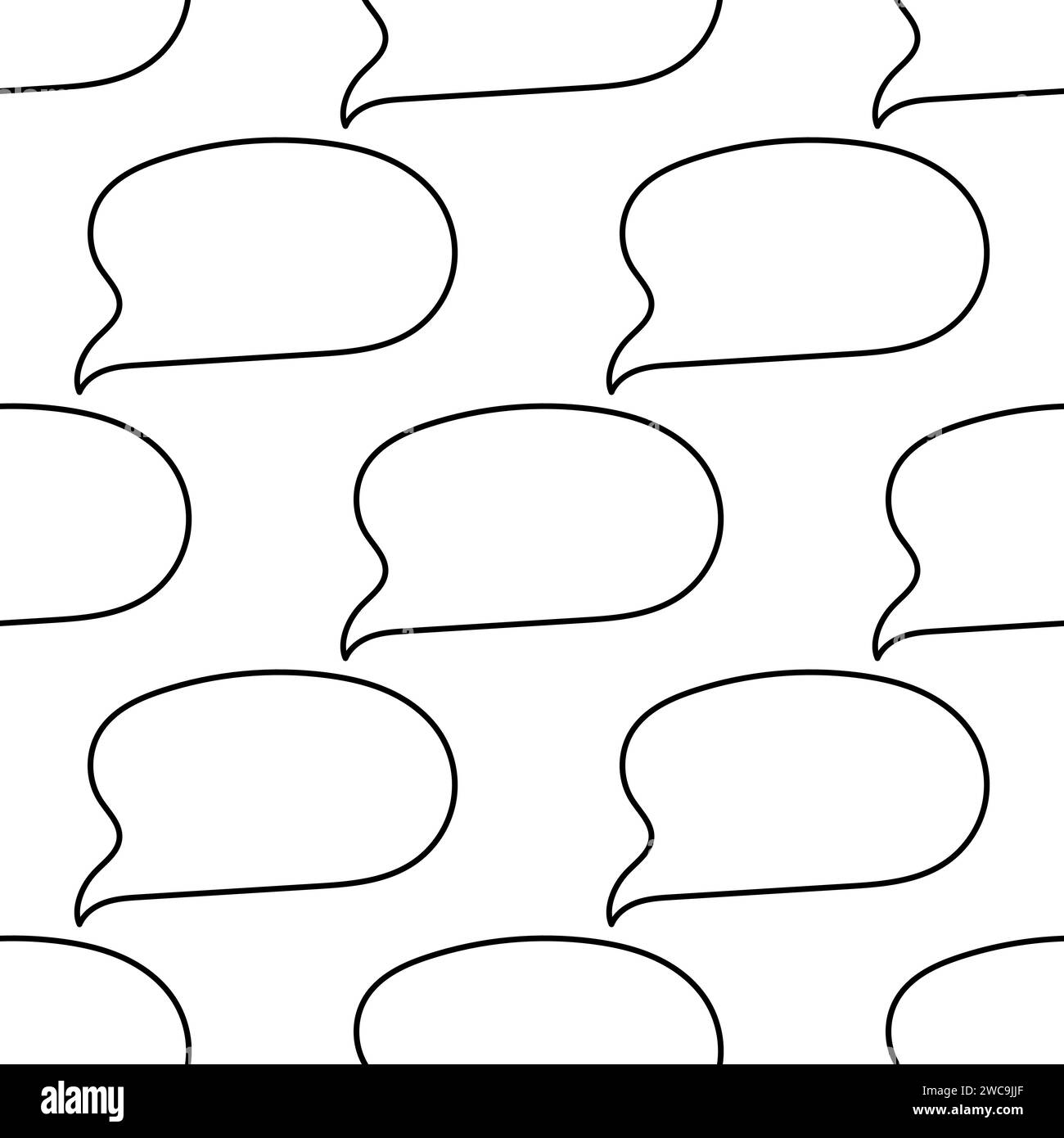 thought cloud ideas line doodle coloring flat pattern textile ...