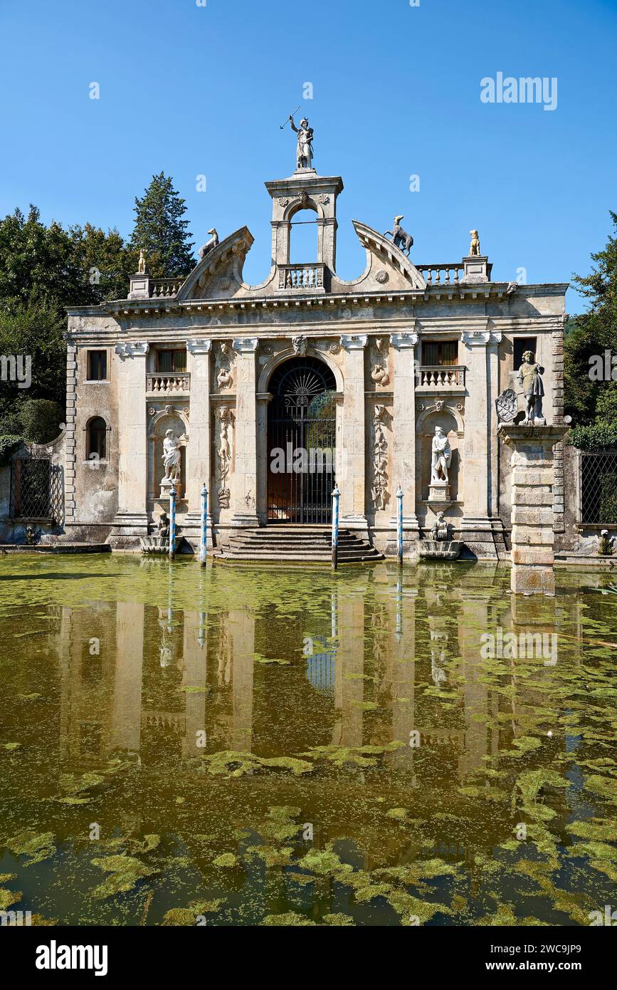 Valsanzibio (Pd), il Portale di Diana, ingresso alla Villa Barbarigo Pizzoni Ardemani Stock Photo