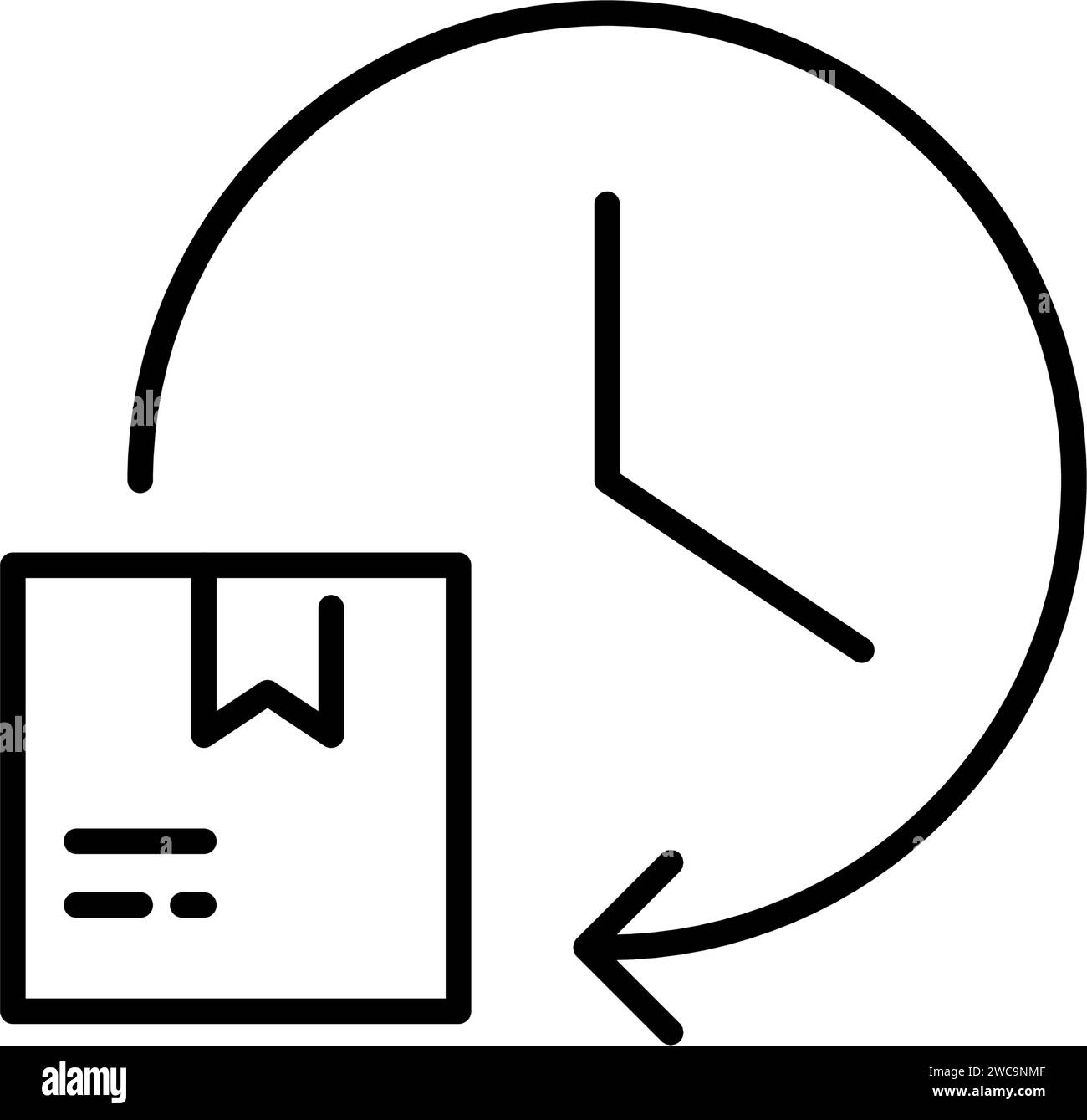 Time distribution horizontal Stock Vector Images - Alamy