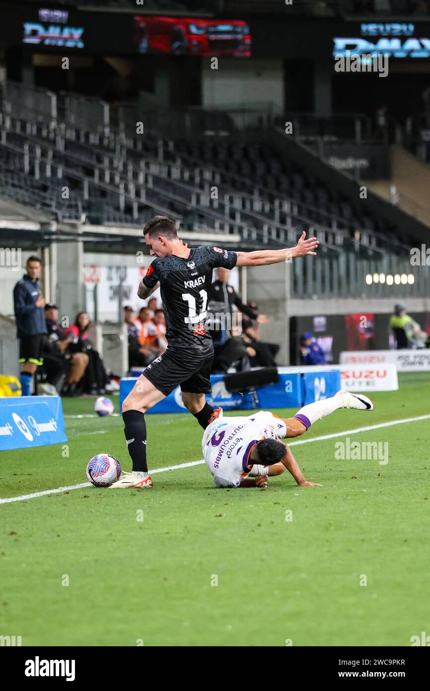 A-Leagues Unite Round - Perth Glory 3-4 Wellington Phoenix - 14 January 2024. Wellington Phoenix
