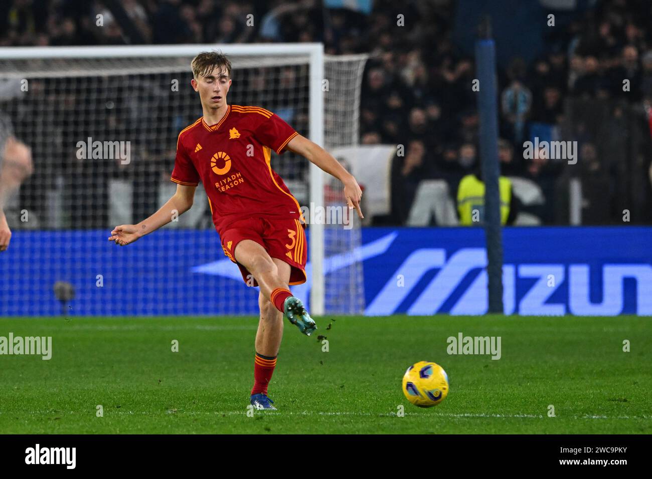 Dean Huijsen of AS Roma in action during the Coppa Italia Frecciarossa ...