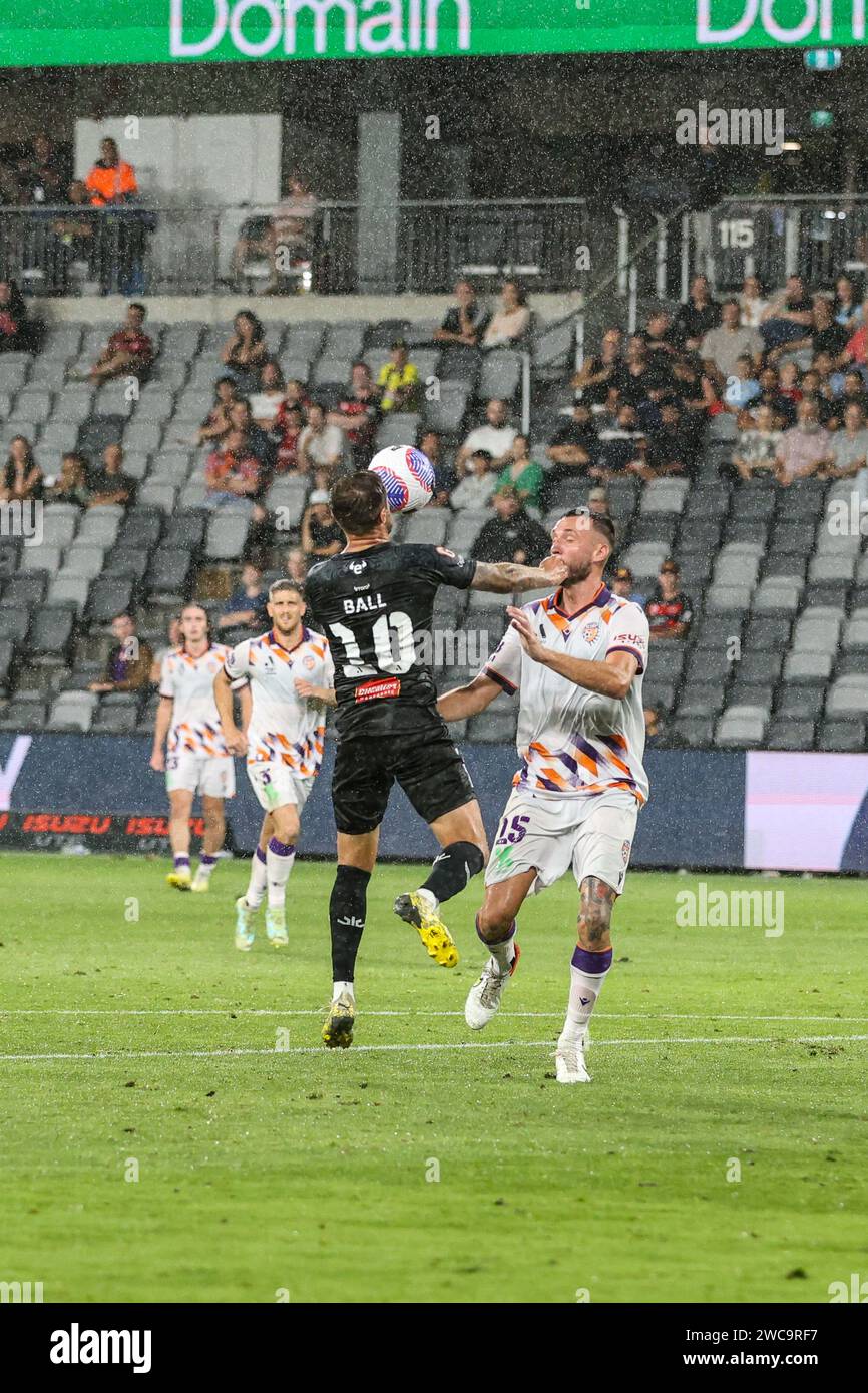 ALeagues Unite Round Perth Glory 34 Wellington Phoenix 14 January 2024. Wellington Phoenix