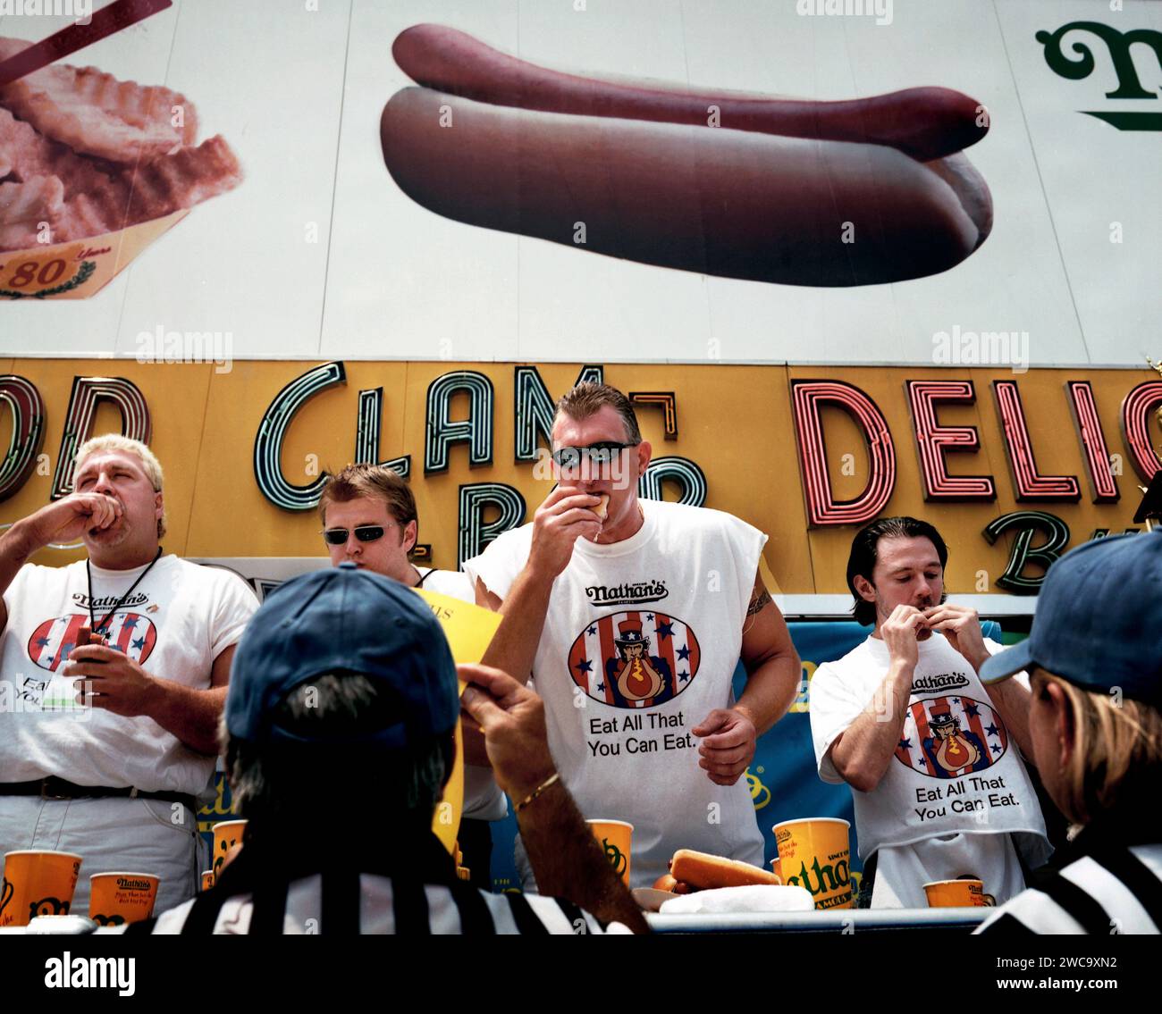 Annual Hot Dog Eating Contest on Coney Island Stock Photo Alamy
