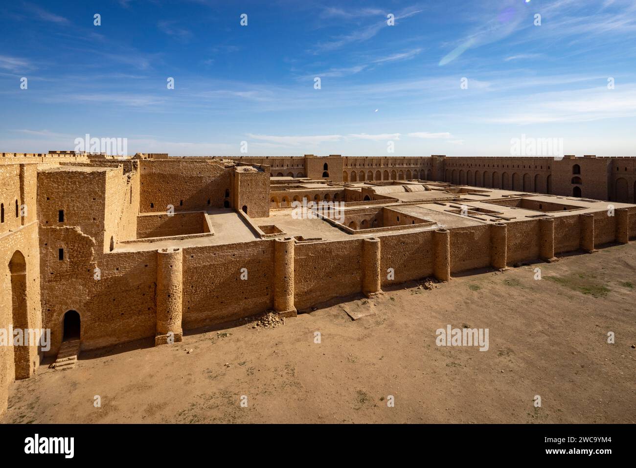 view of inner enclosure, the Fortress of al-Ukhaidir or Abbasid palace ...