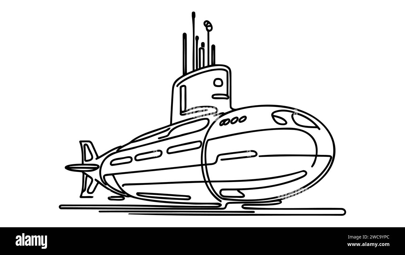 Continuous one line drawing Ocean travel transportation concept. Single ...