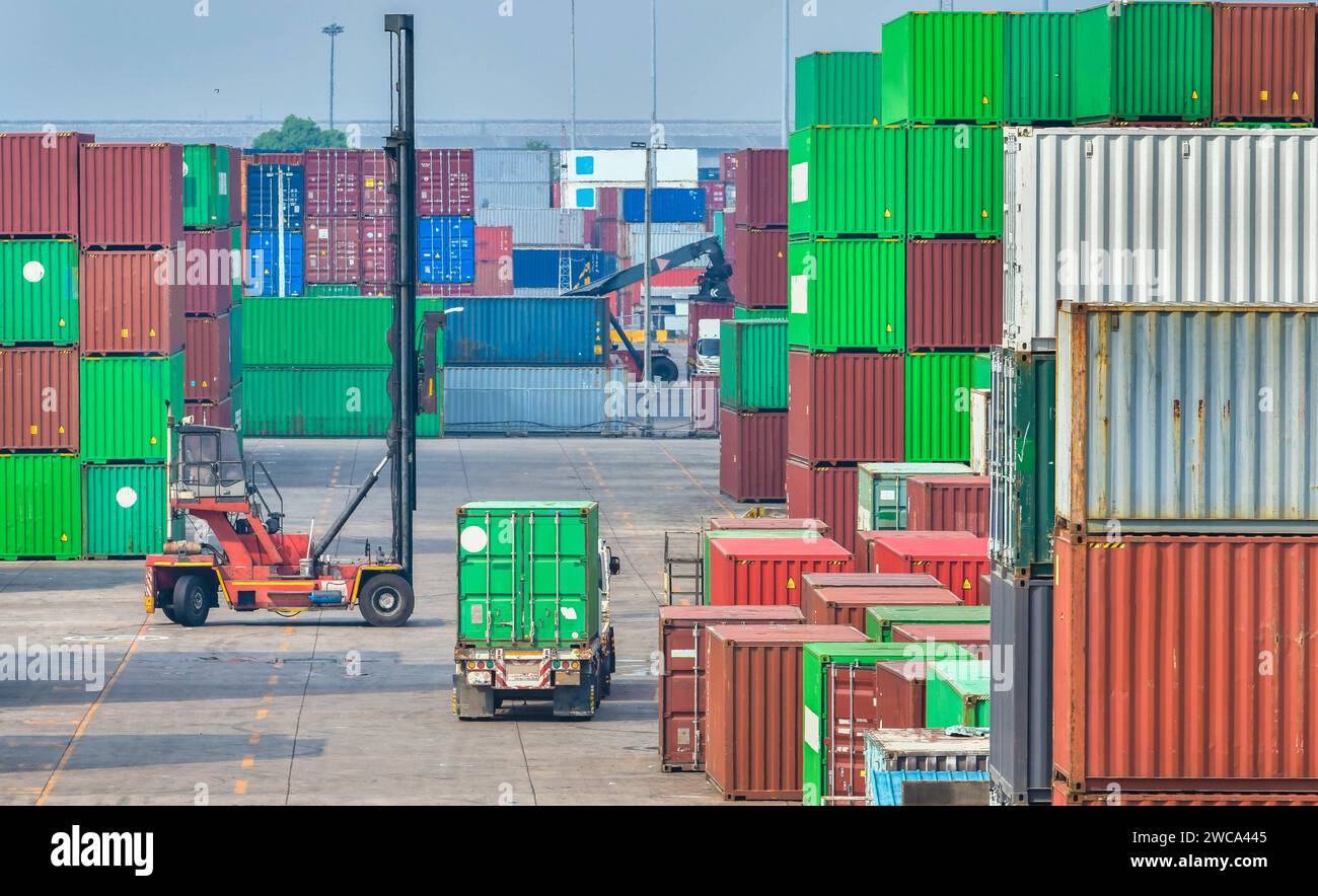 Packing and separating built for convenience Provide services to exporters importers in all activities related Stock Photo