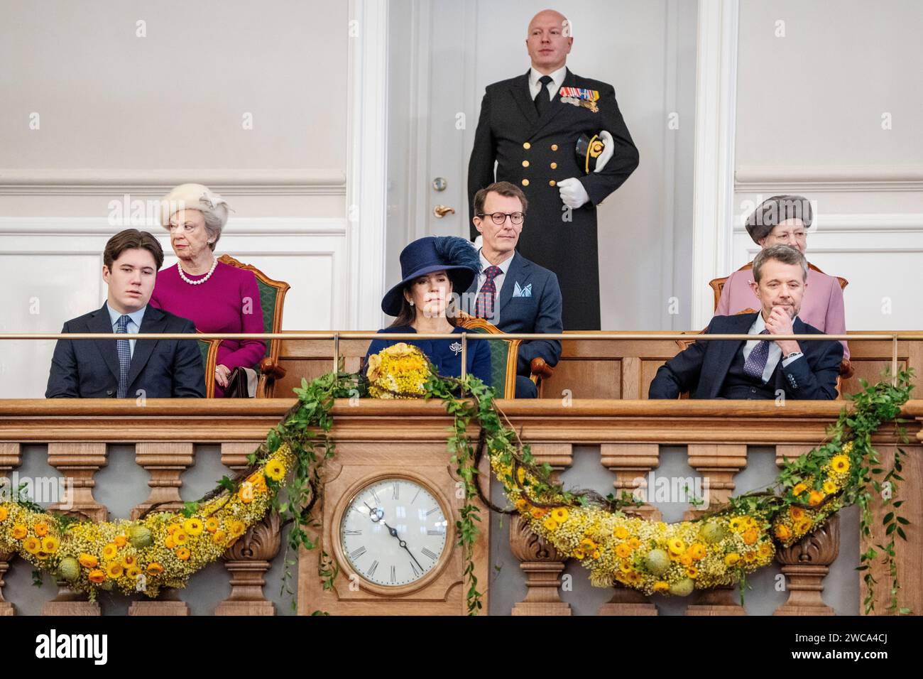 Denmark. 15th Jan, 2024. Queen Mary and Prince Joachim in the ...