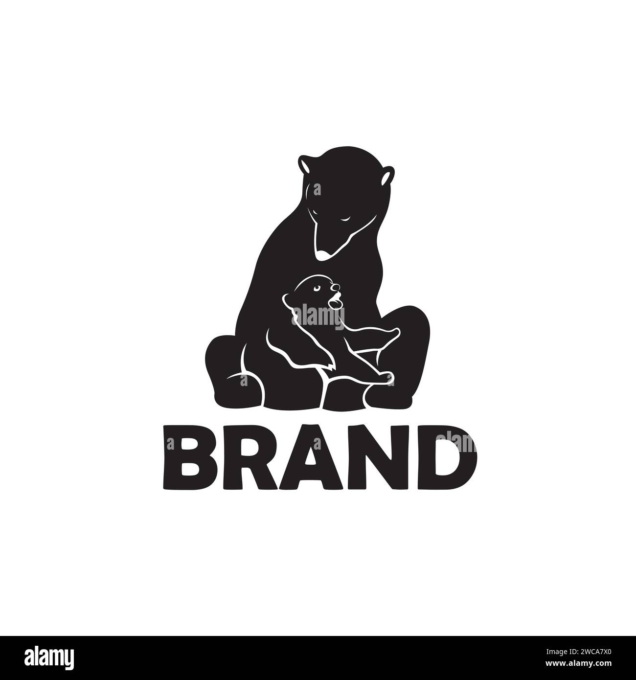 Seamless bear logo Stock Vector Image & Art - Alamy