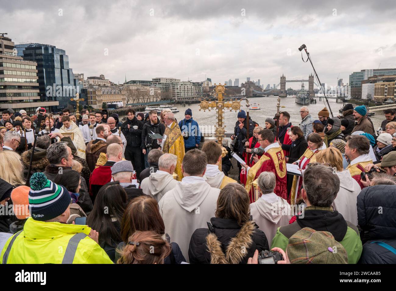 Blessing of the River Thames 14th January 2024 on London Bridge