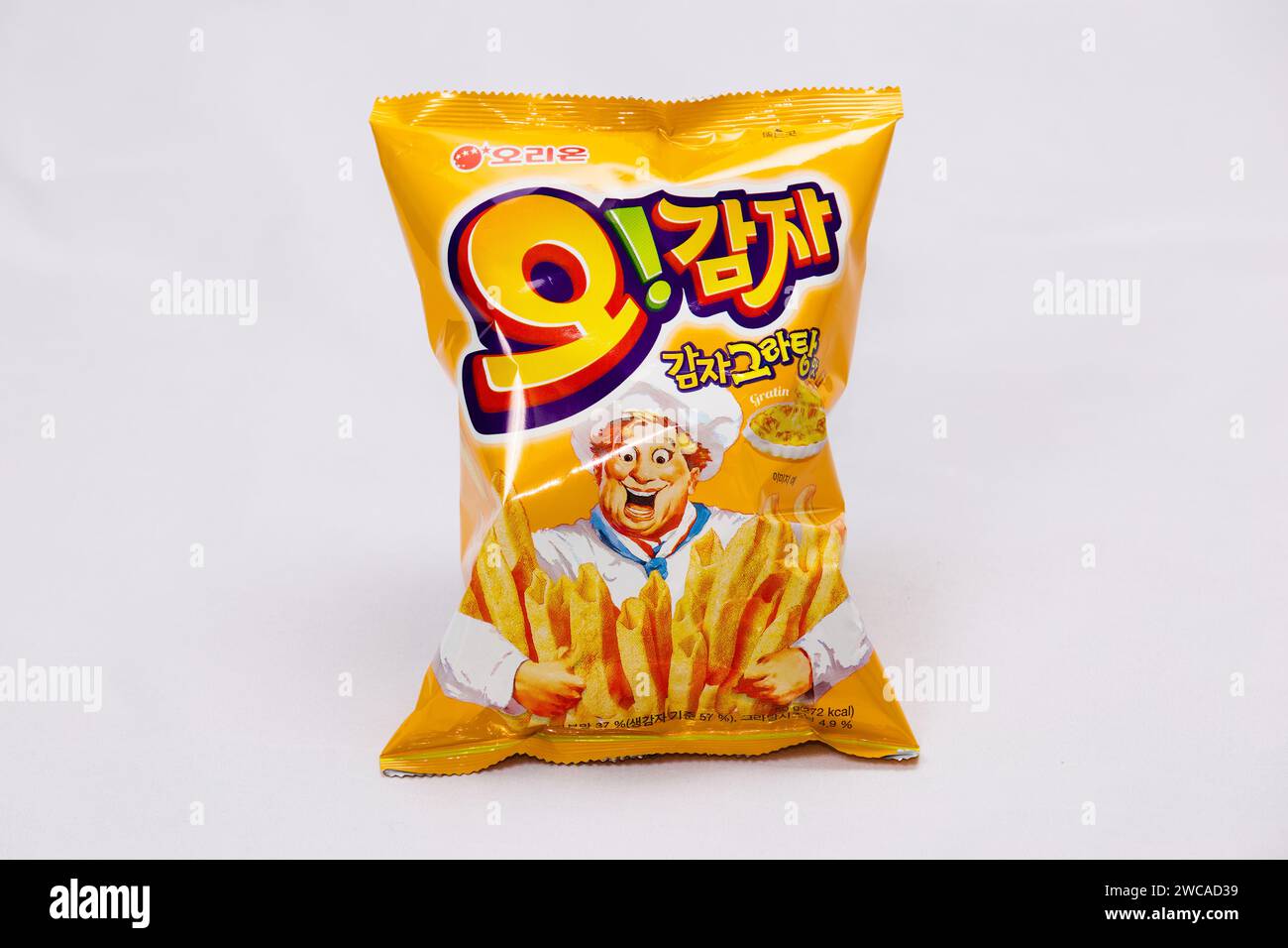 Ulsan, South Korea January 14, 2024 An unopened bag of O!Karto