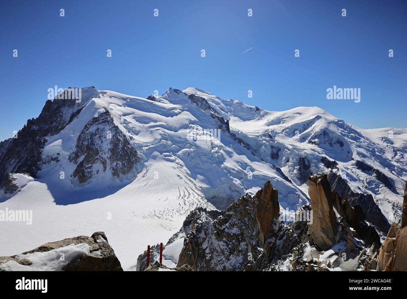 View from the Aiguille du Midi is a 3,842-metre-tall mountain in the ...