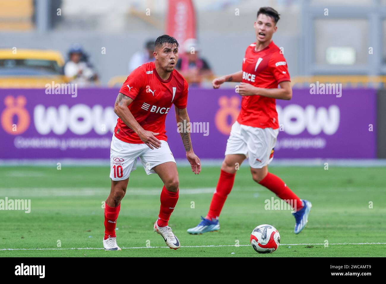 Lima, Peru. 14th Jan, 2024. Cesar Pinares of Universidad Catolica ...