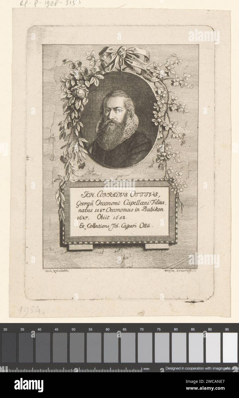 Portret is Johann Konrad there, Johann Rudolph Schellenberg, 1750