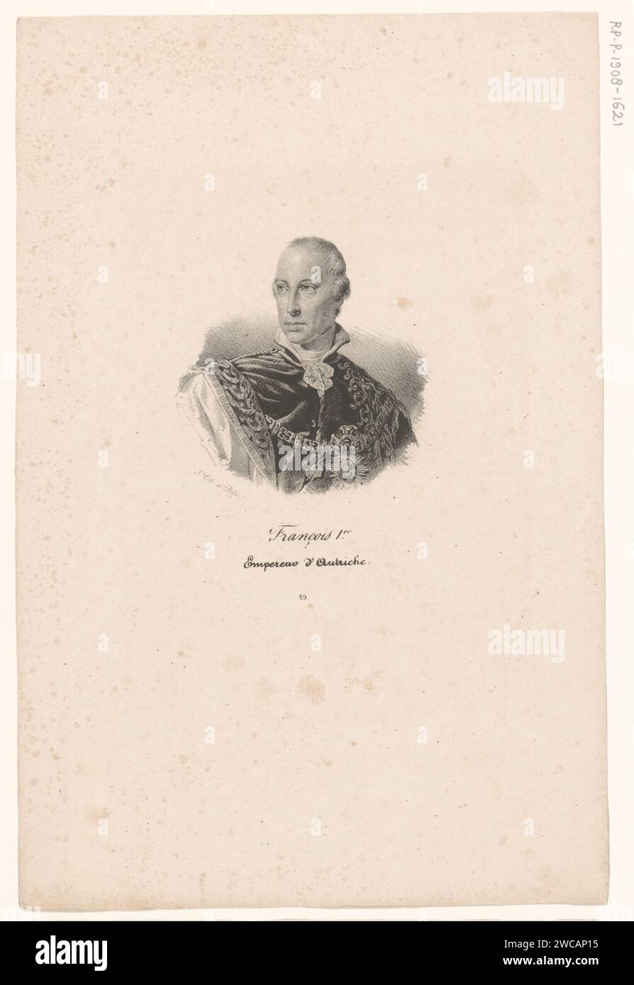 Portrait of Emperor Frans II Jozef Karel van Habsburg -Lotharingen ...
