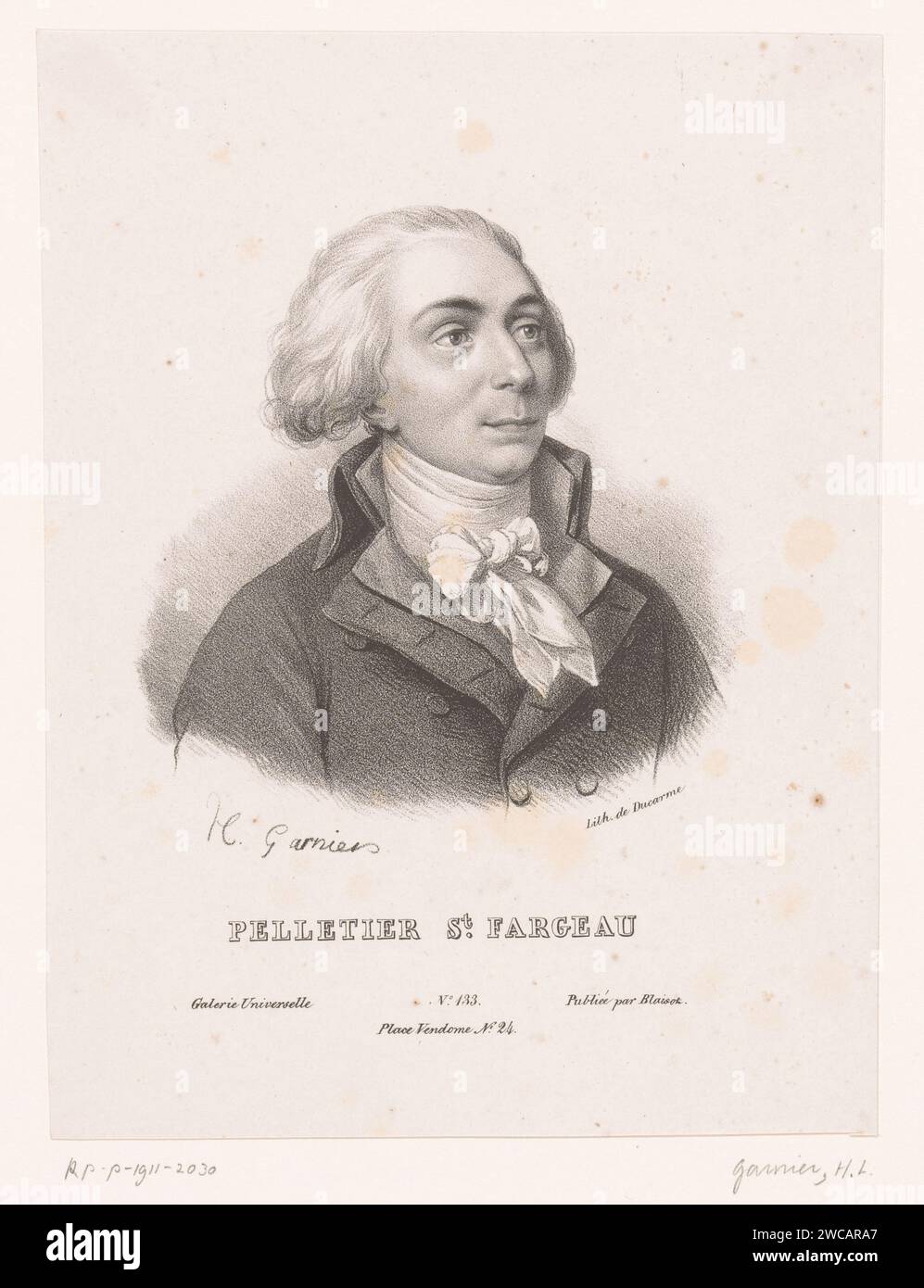 Portret van LouisMichel Lepeletier de SaintFargeau, Hippolyte Louis