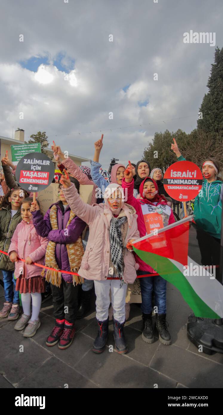 January 14 2024 Gaziantep Turkiye 14 January 2024 A Huge   January 14 2024 Gaziantep Turkiye 14 January 2024 A Huge Demonstration In Support Of Gaza And Palestinians Is Held In The Southern Turkish City Of Gaziantep Thousands Of Participants Waved The Palestinian Flag Wore The Palestinian Kufiyah And Called For An Immediate Ceasefire In The Pounded Gaza Strip The Event Was Organised By The Al Furkan Movement In Turkey With Its President Alparslan Kuytul Attending The Event Credit Image Muhammad Ataimageslive Via Zuma Press Wire Editorial Usage Only! Not For Commercial Usage! 2WCAXD0 