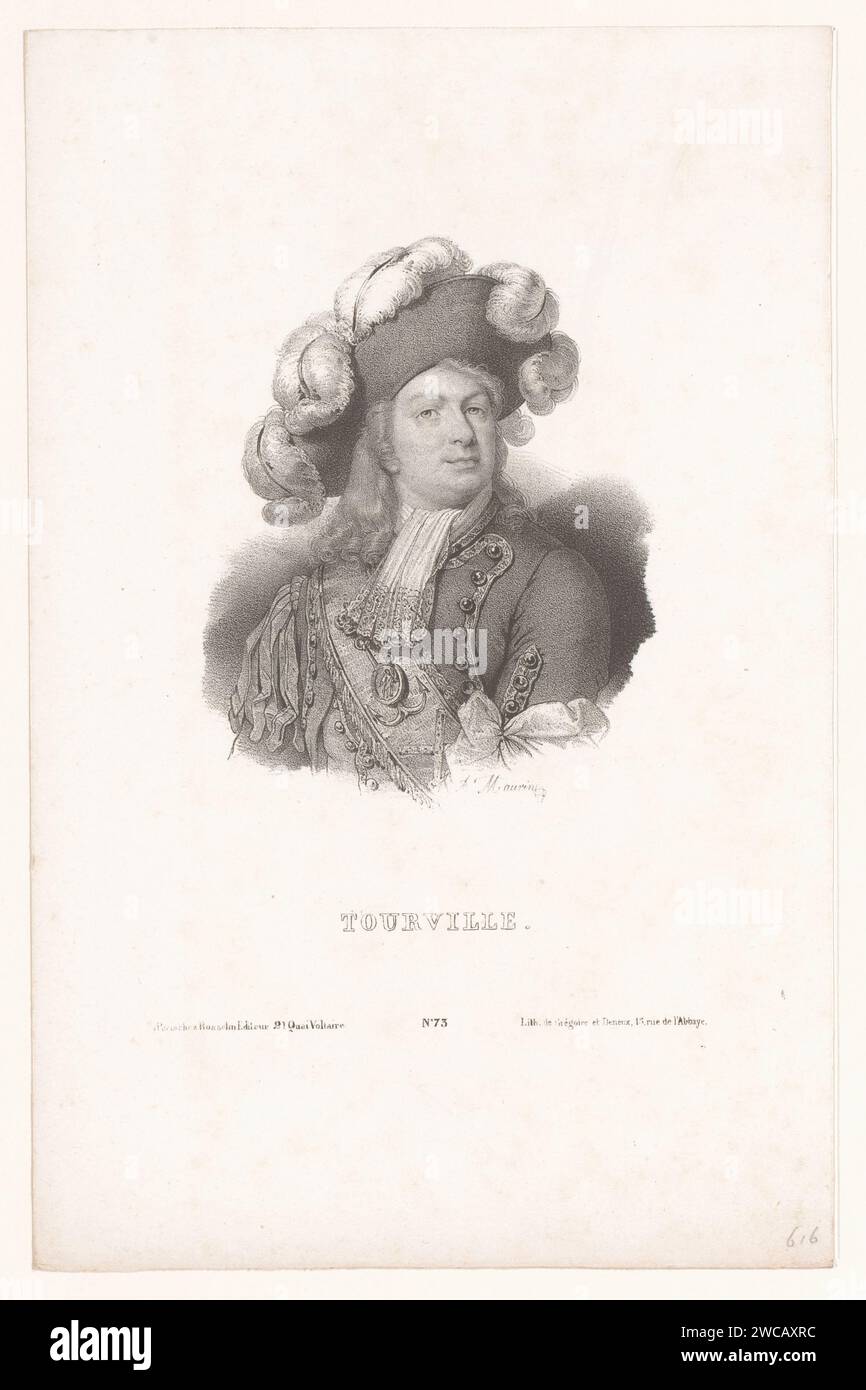 Portret van Anne Hilarion de Costentin de Tourville, Antoine Maurin