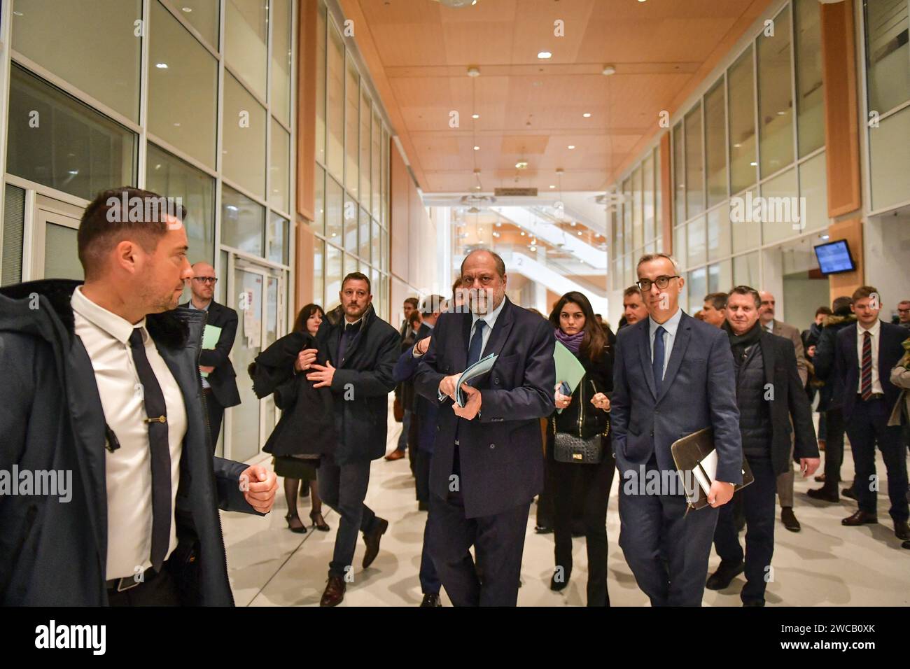 Paris, France. 15th Jan, 2024. French Minister of Justice Eric Dupond