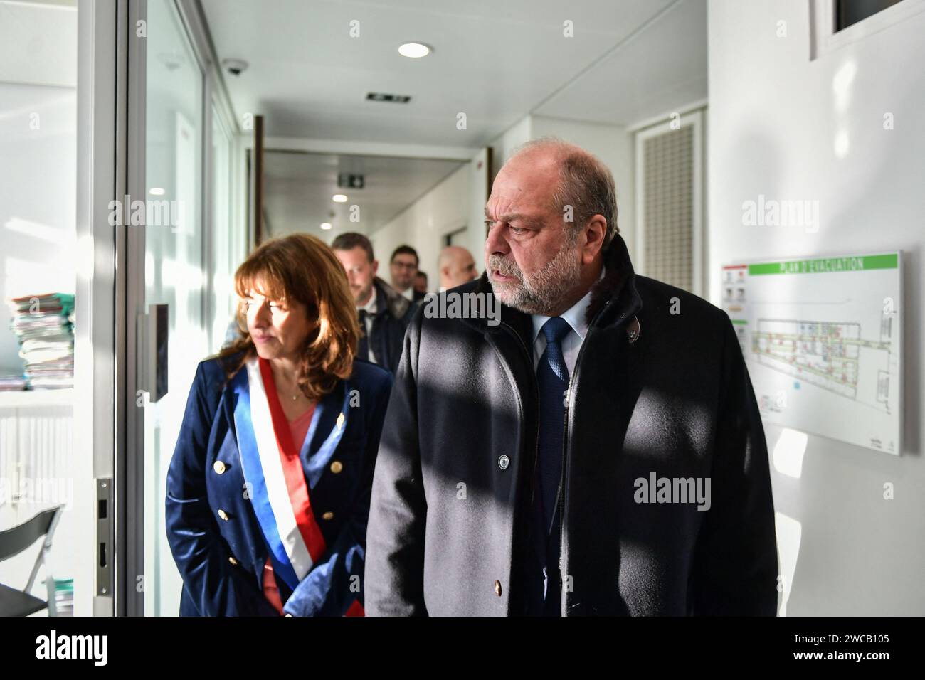 Paris, France. 15th Jan, 2024. French Minister of Justice Eric Dupond