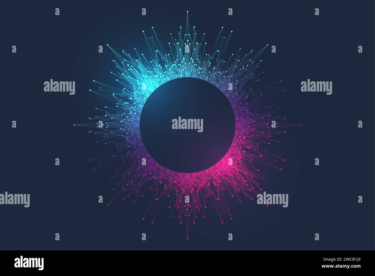 Quantum Computing Idea Design Element Concept. Deep Learning Artificial ...