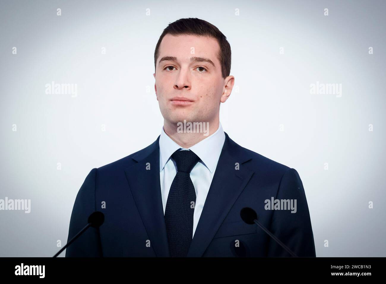 Paris, France, jan 15th 2024. Far Right party president JordanBardella