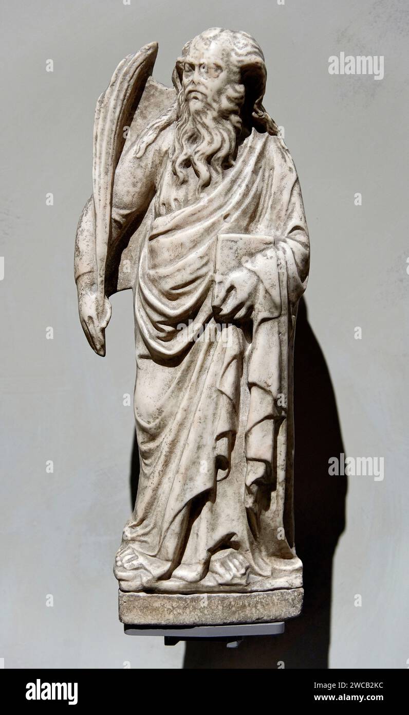 Santo martire - marmo di Candoglia - scultore dei primi anni del XV secolo - Milano, Museo del Duomo Stock Photo