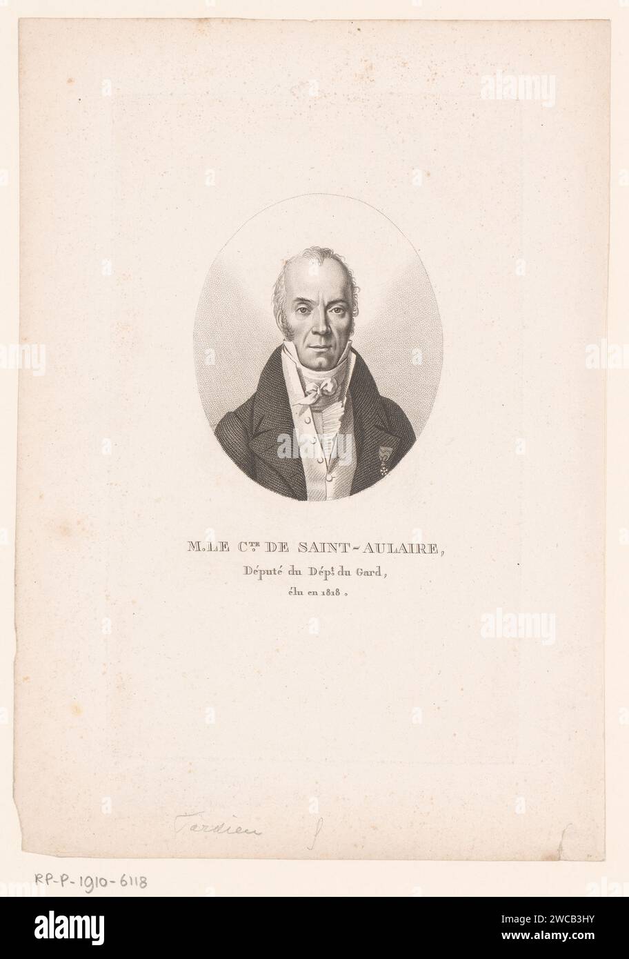 Portret van Louis de Beaupoil de Saint Aulaire, Ambroise Tardieu, 1820