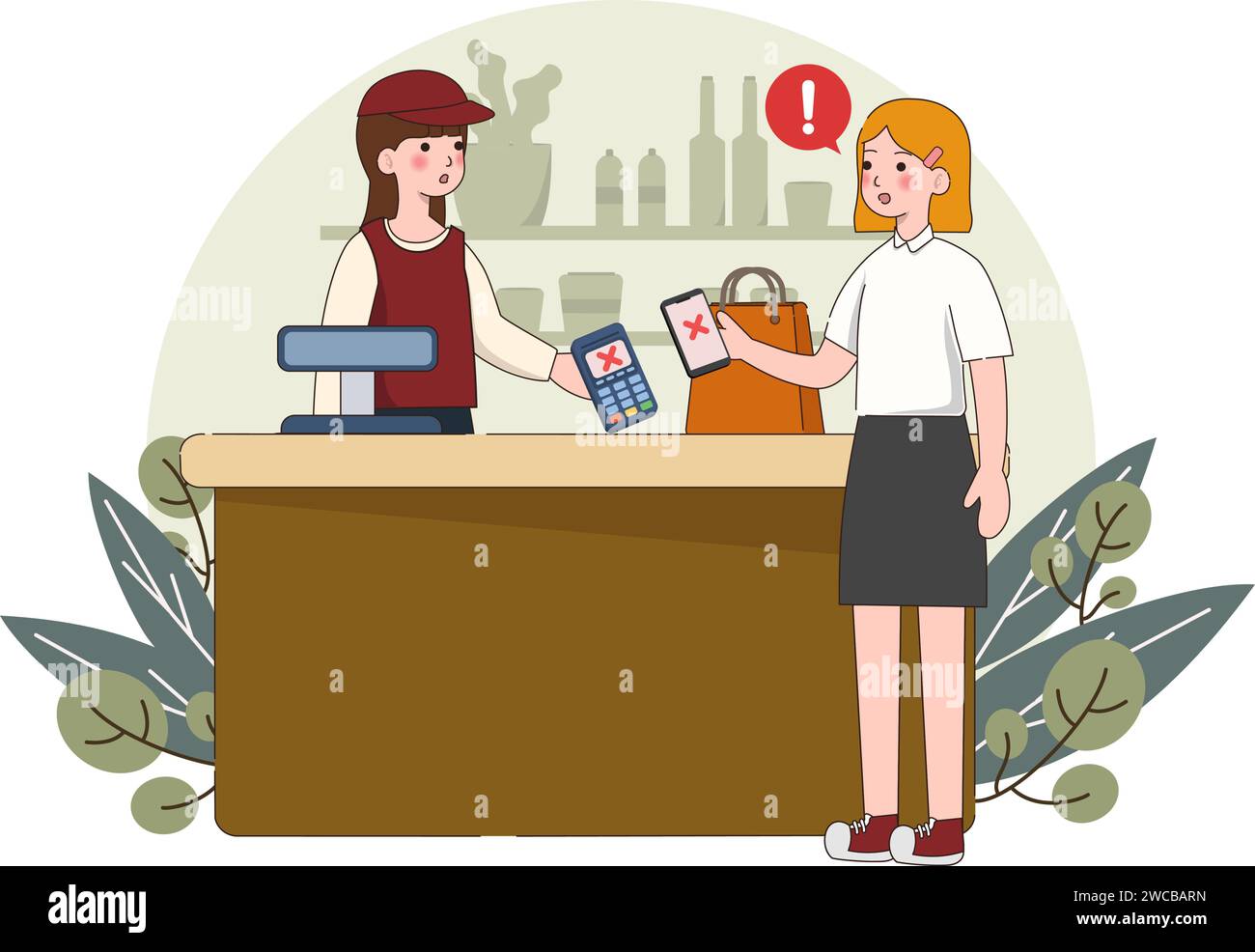 Contactless cashless payment with credit card on mobile phone. paying ...