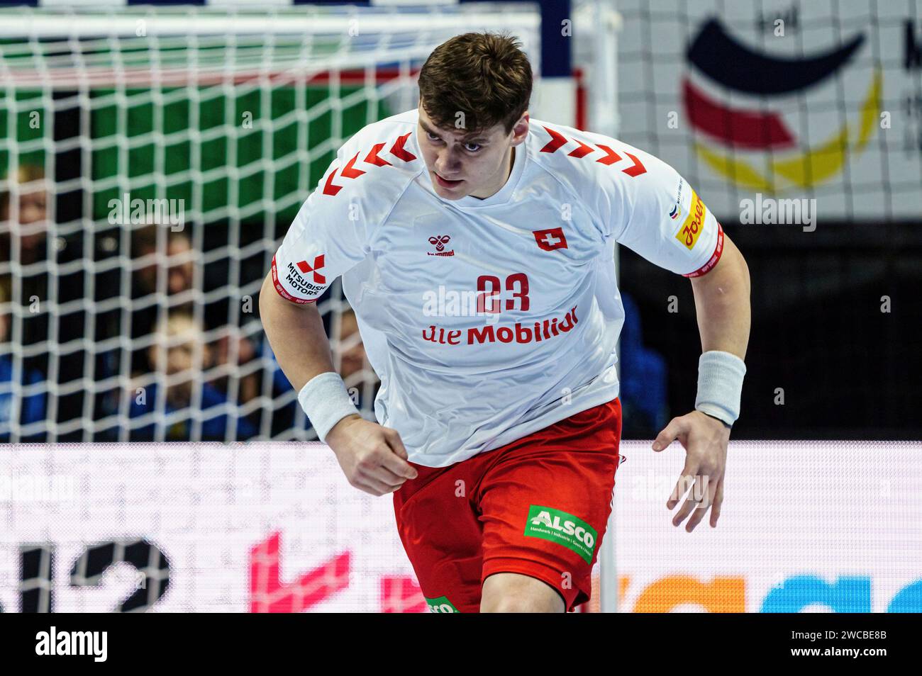 Berlin, Deutschland. 14th Jan, 2024. Lukas Laube (Schweiz, #23) GER ...