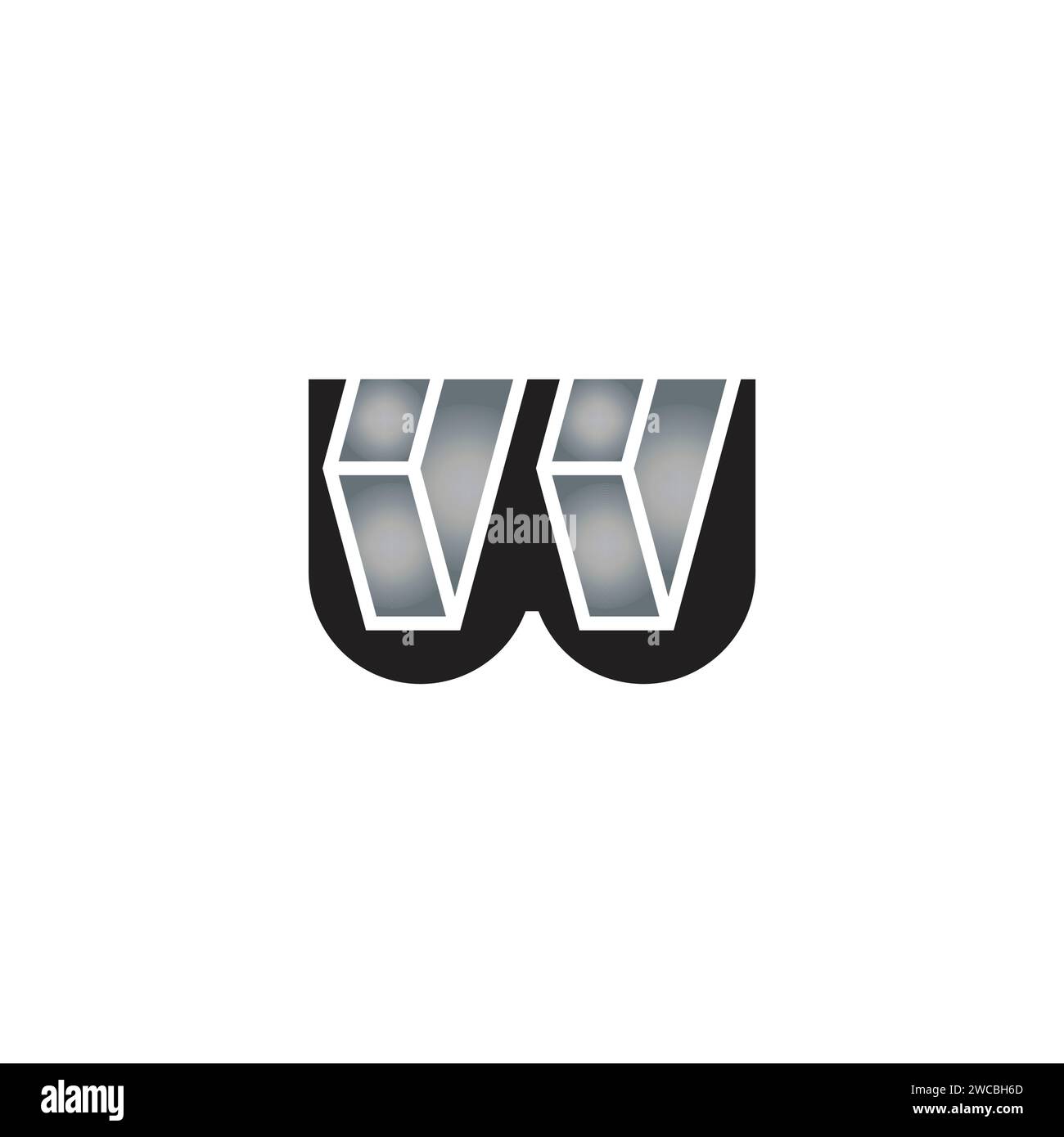 letter w metal welding symbol logo vector Stock Vector Image & Art - Alamy