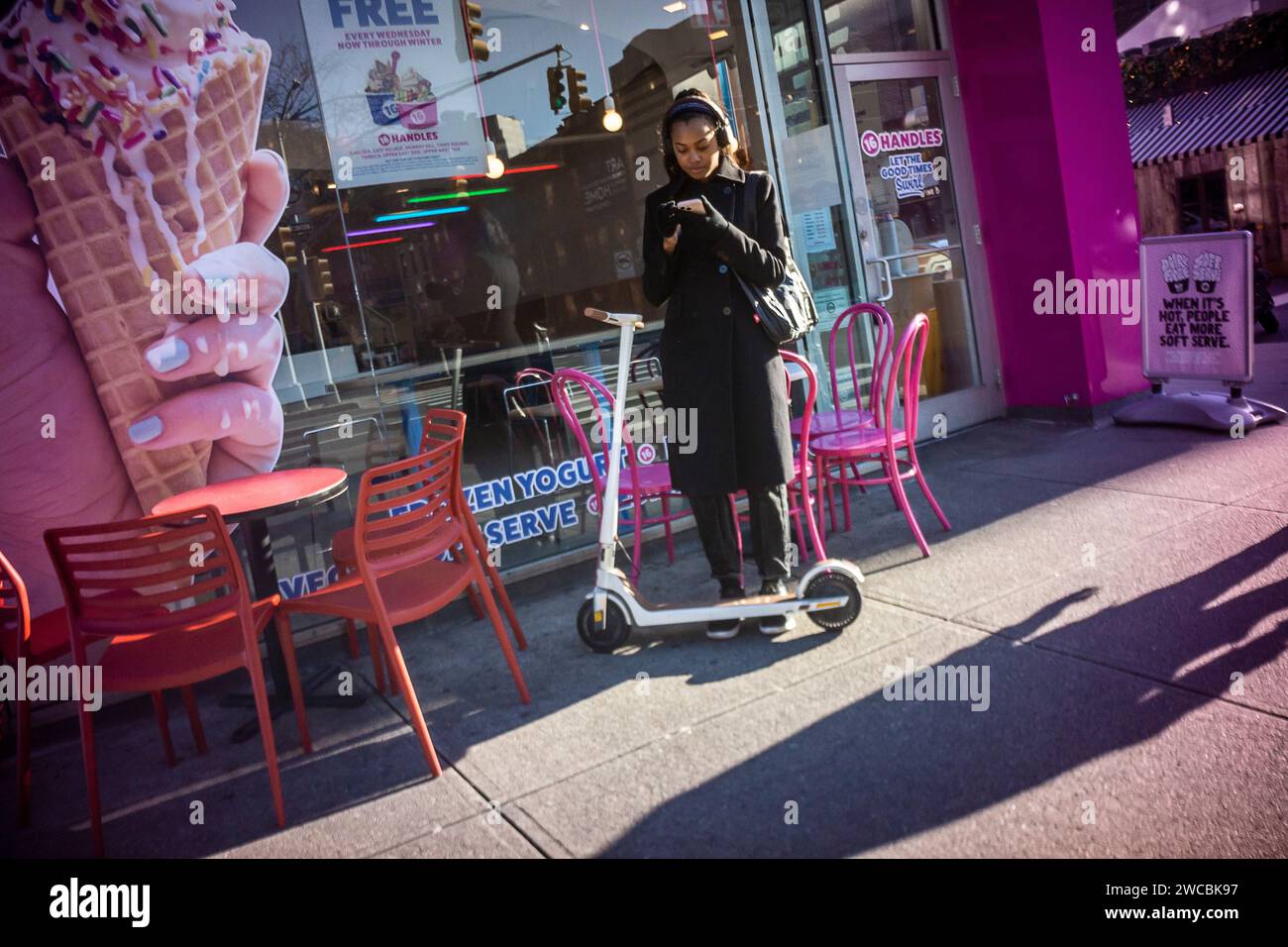 16 Handles frozen yogurt in Chelsea in New York on Friday, January 5