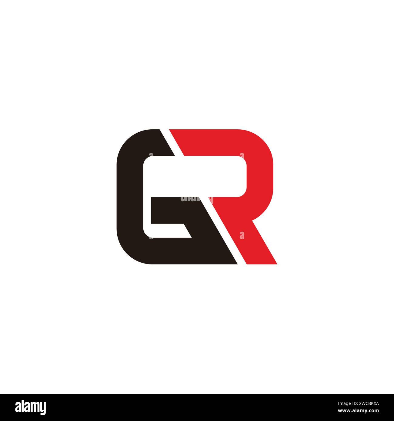 letter gr square slice logo vector Stock Vector Image & Art Alamy